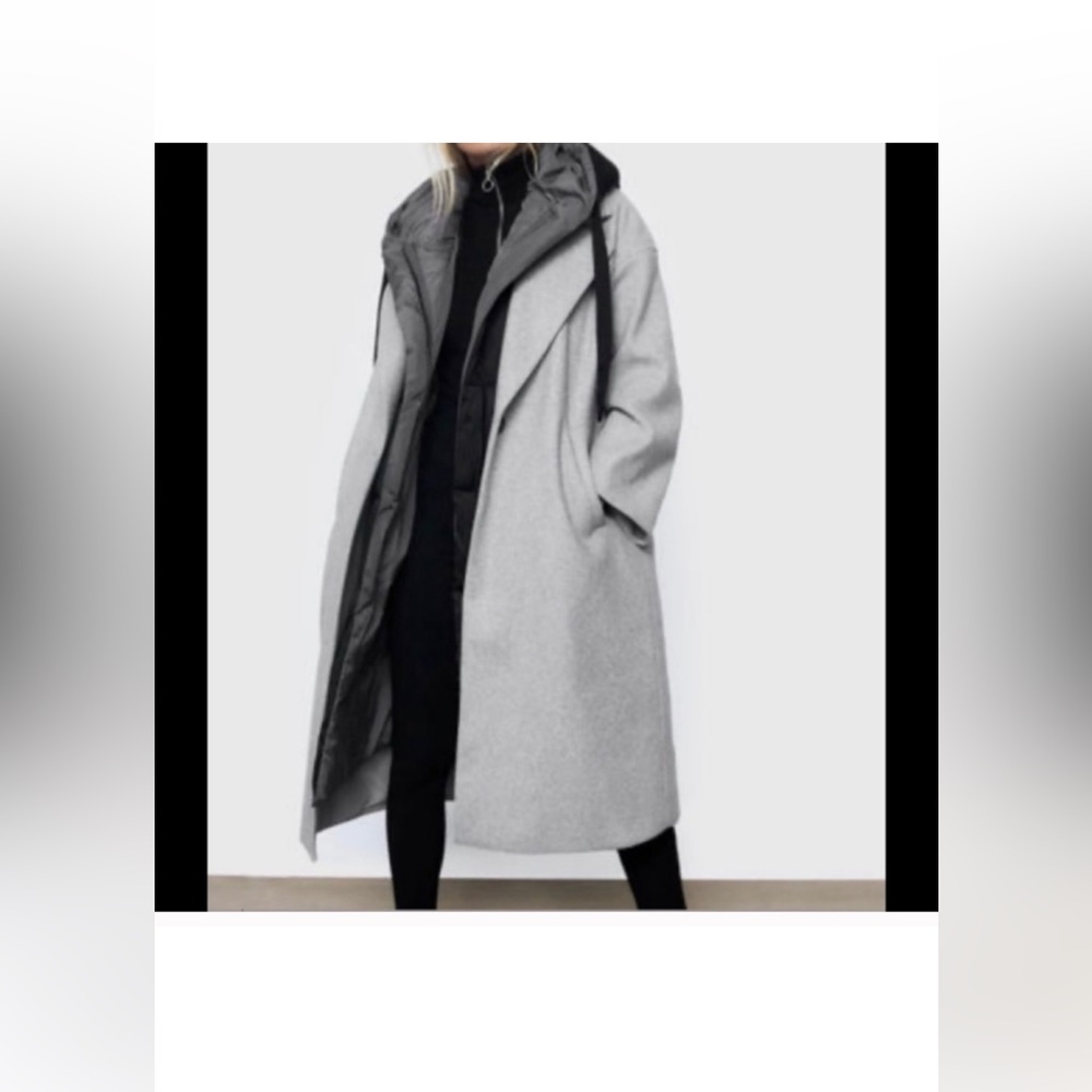 Zara wool over sized trench coat - New